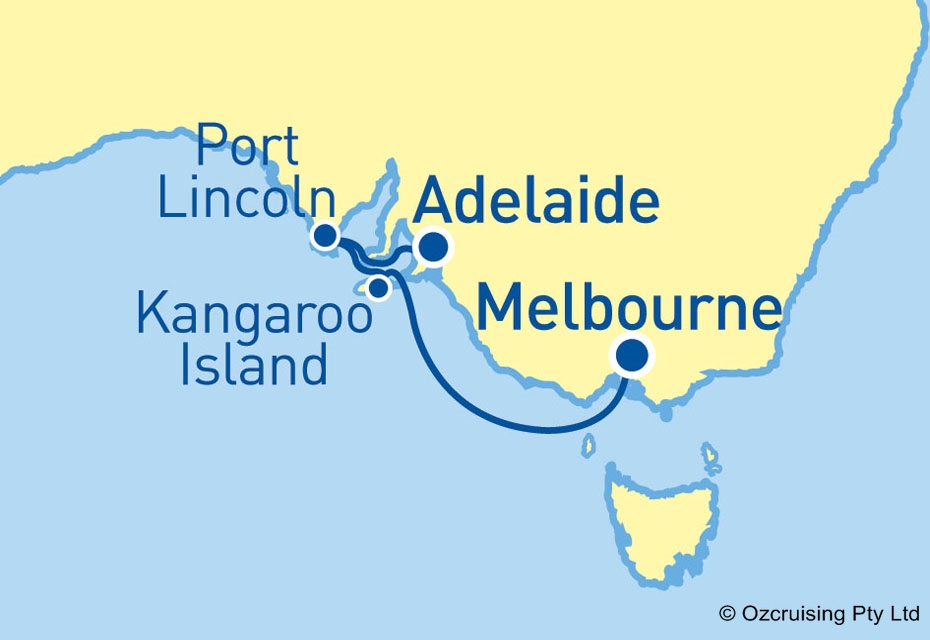 Golden Princess Adelaide to Melbourne - Ozcruising.com.au