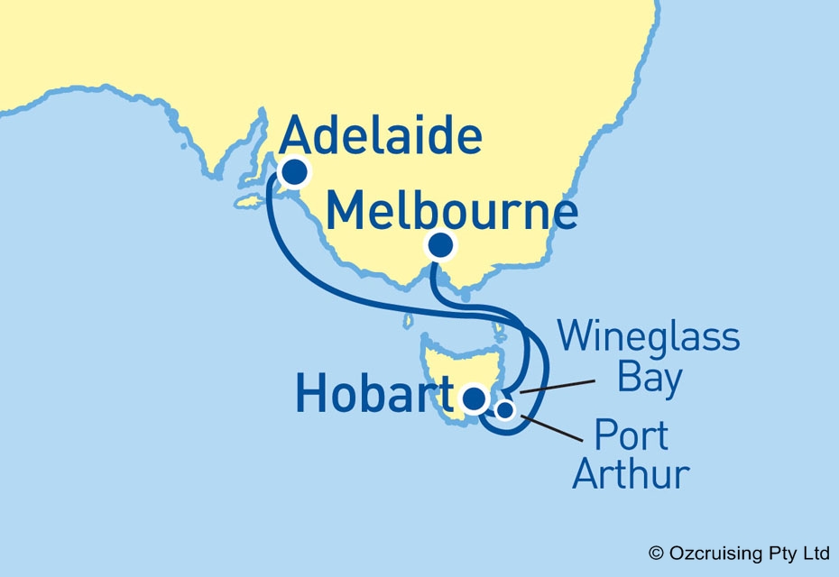 Golden Princess Melbourne to Adelaide - Cruises.com.au