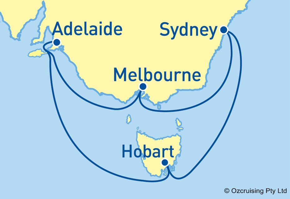 Radiance Of The Seas Southern Australia - Cruises.com.au