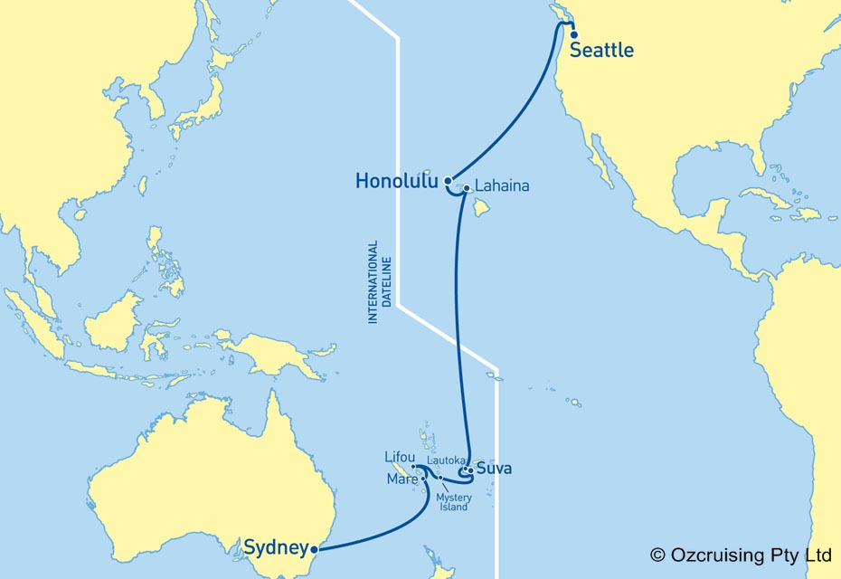 Explorer Of The Seas Seattle to Sydney - Cruises.com.au