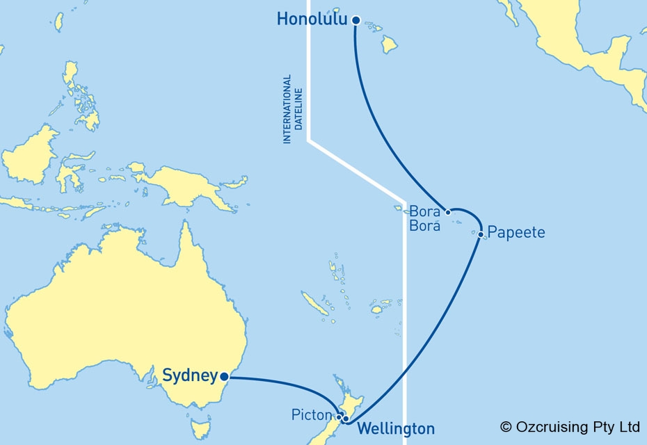 Radiance Of The Seas Sydney to Honolulu - Ozcruising.com.au