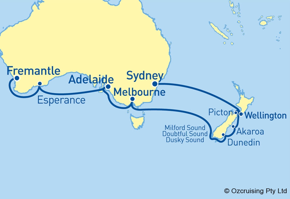 Radiance Of The Seas Fremantle to Sydney - Cruises.com.au