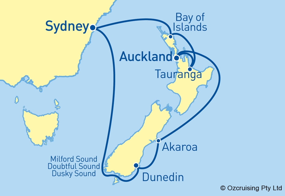 Radiance Of The Seas New Zealand - Cruises.com.au