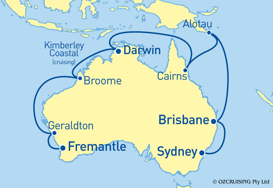 Sun Princess Fremantle to Sydney - Cruises.com.au