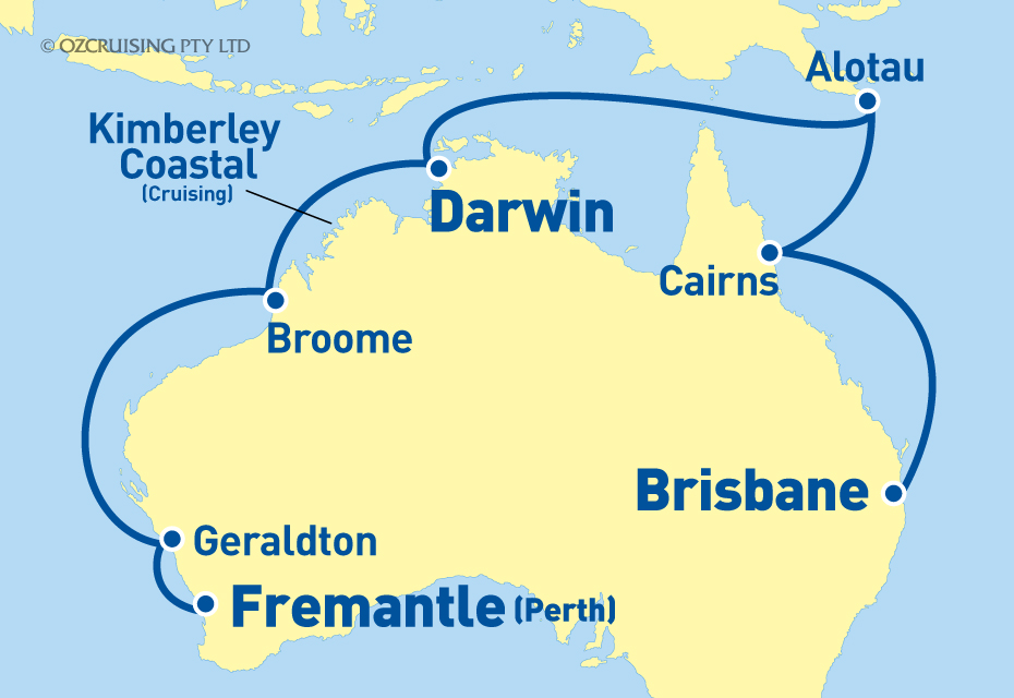 Sea Princess Brisbane to Fremantle - Cruises.com.au