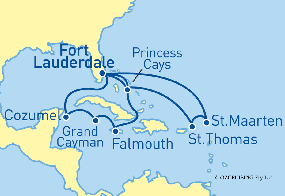Caribbean Princess Caribbean & Mexico - Cruises.com.au