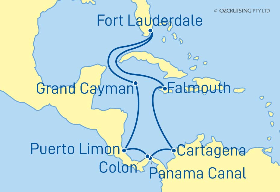 Island Princess Panama, Colombia & Jamaica - Ozcruising.com.au