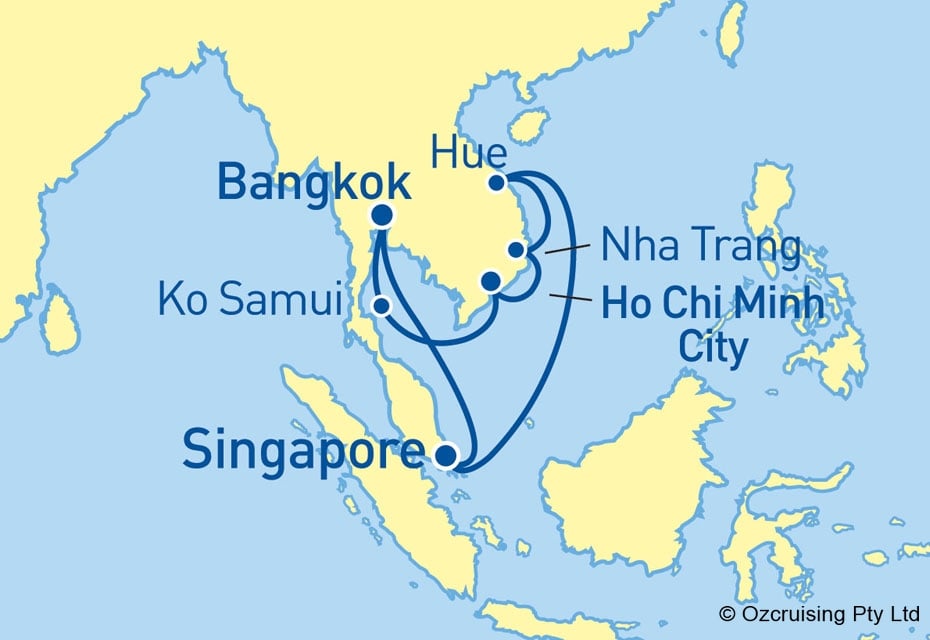 cruise around thailand and vietnam