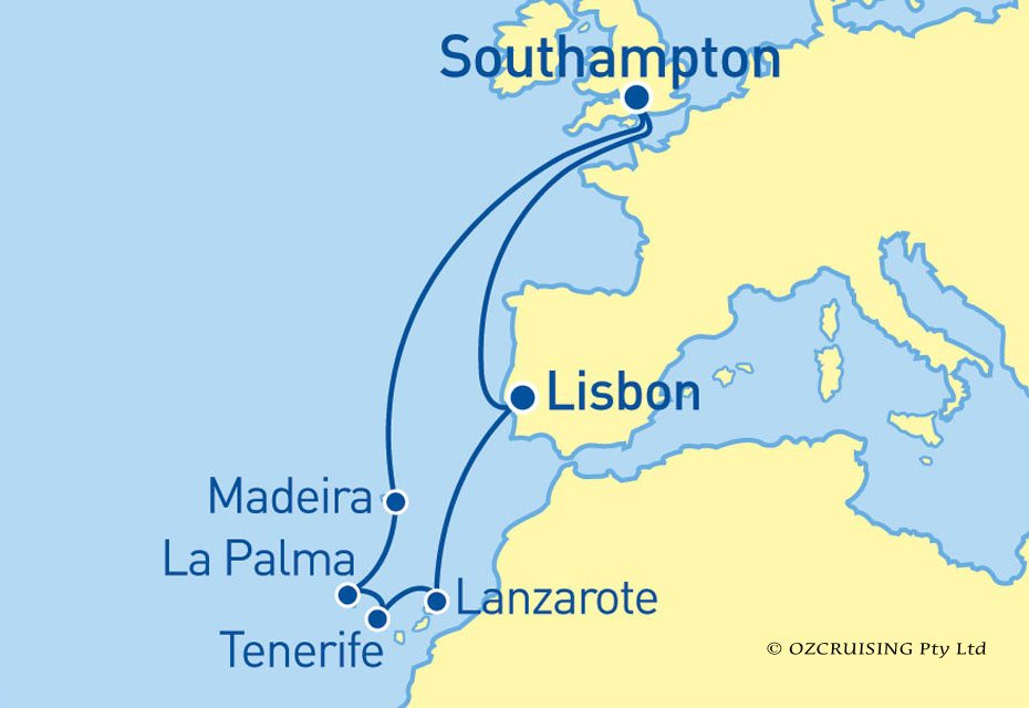 Queen Victoria Canary Islands and Portugal - Ozcruising.com.au