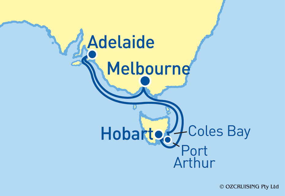 Pacific Eden Melbourne & Tasmania - Cruises.com.au