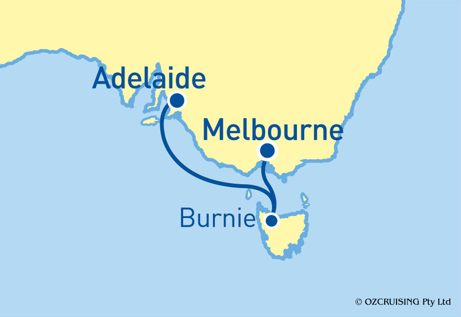 Pacific Aria Adelaide to Melbourne - Ozcruising.com.au