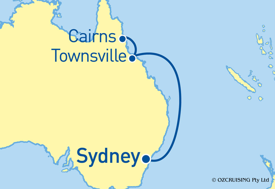 Pacific Eden Cairns to Sydney - Cruises.com.au