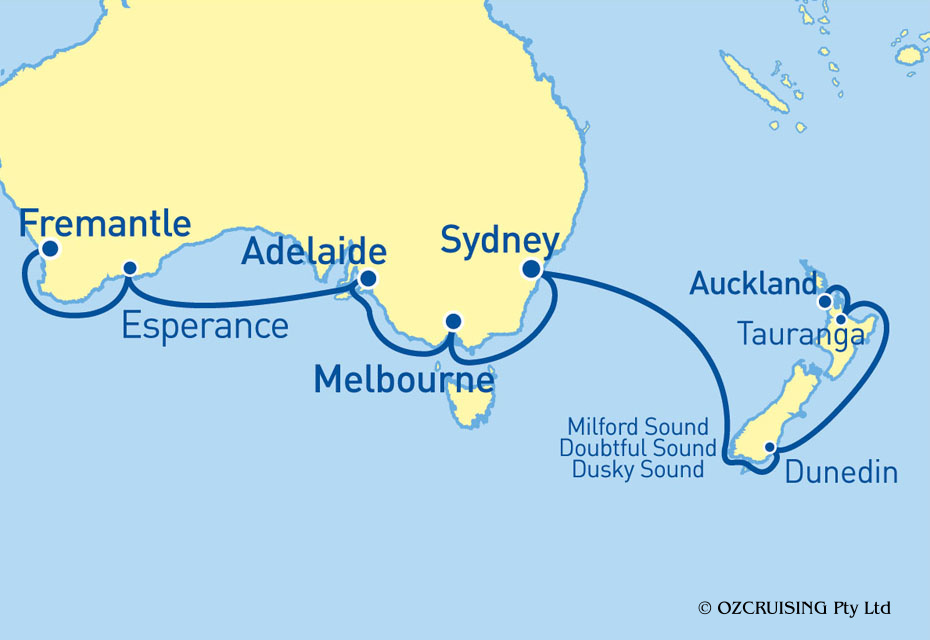 Celebrity Solstice Fremantle to Auckland - Ozcruising.com.au