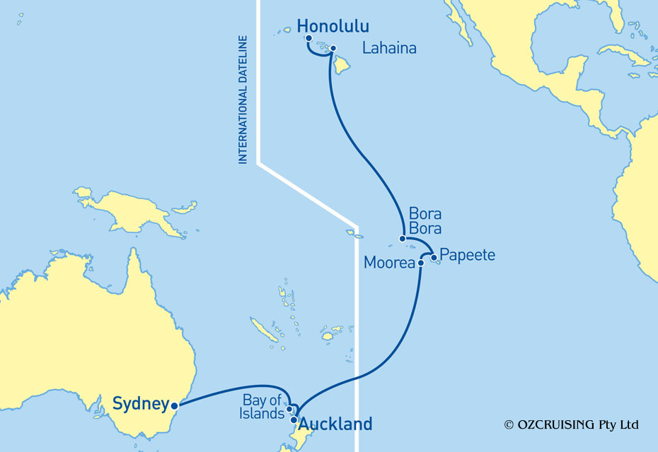 Celebrity Solstice Sydney to Honolulu - Ozcruising.com.au