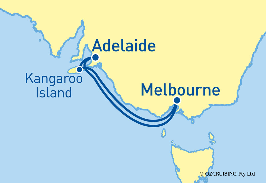 Queen Elizabeth Melbourne and Kangaroo Island - Ozcruising.com.au