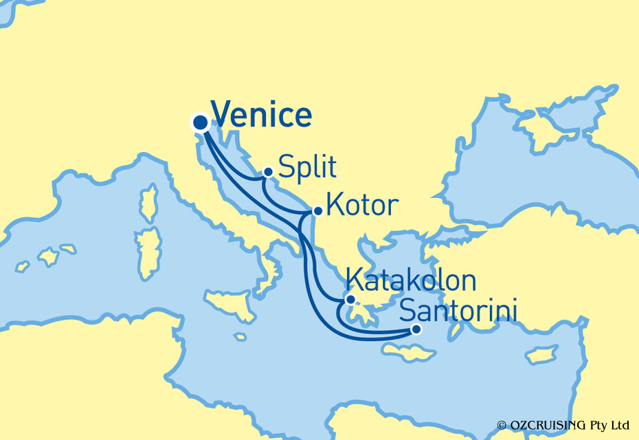 7 Night Greece, Croatia & Montenegro Cruise on the Rhapsody Of The Seas