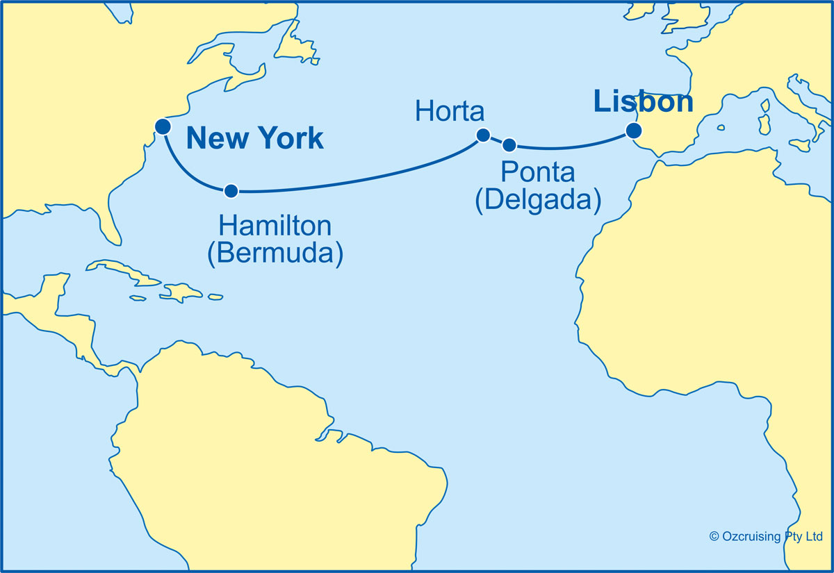 12 Night New York to Lisbon Cruise on the Azamara Journey JR21APR19