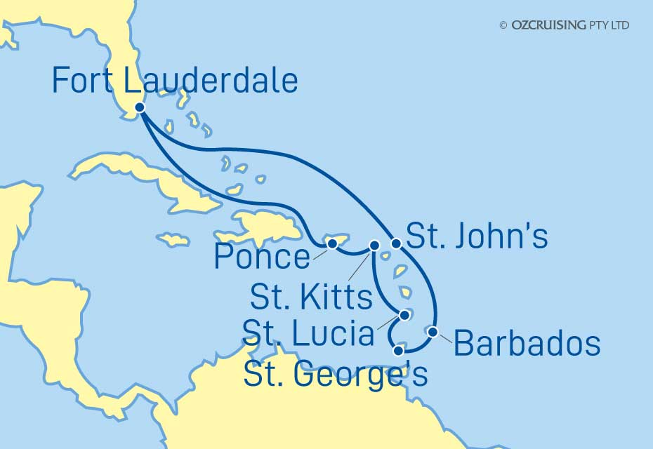Serenade Of The Seas Southern Caribbean - Ozcruising.com.au