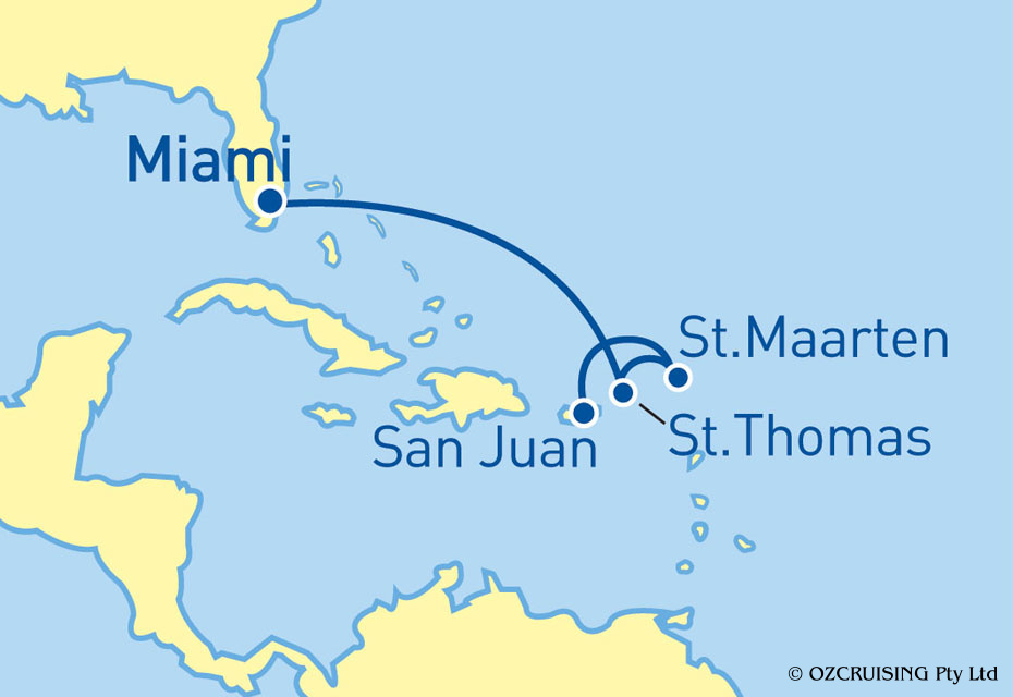 Adventure Of The Seas Miami to San Juan - Ozcruising.com.au
