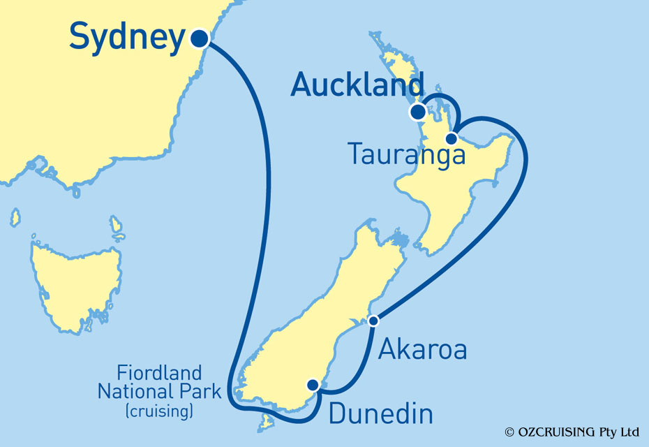 Golden Princess Auckland to Sydney - Ozcruising.com.au