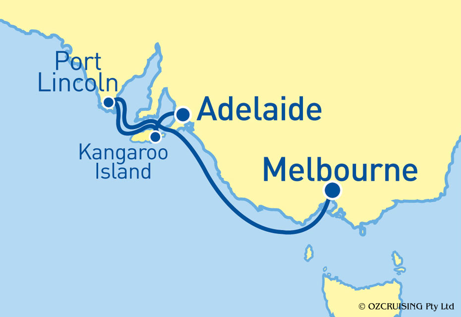 Sapphire Princess Adelaide to Melbourne - Ozcruising.com.au