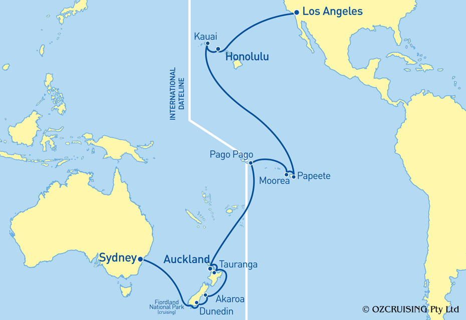 Ruby Princess Los Angeles to Sydney - Cruises.com.au