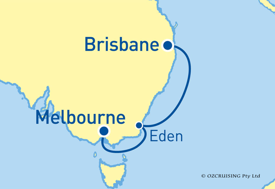Pacific Aria Brisbane to Melbourne - Ozcruising.com.au
