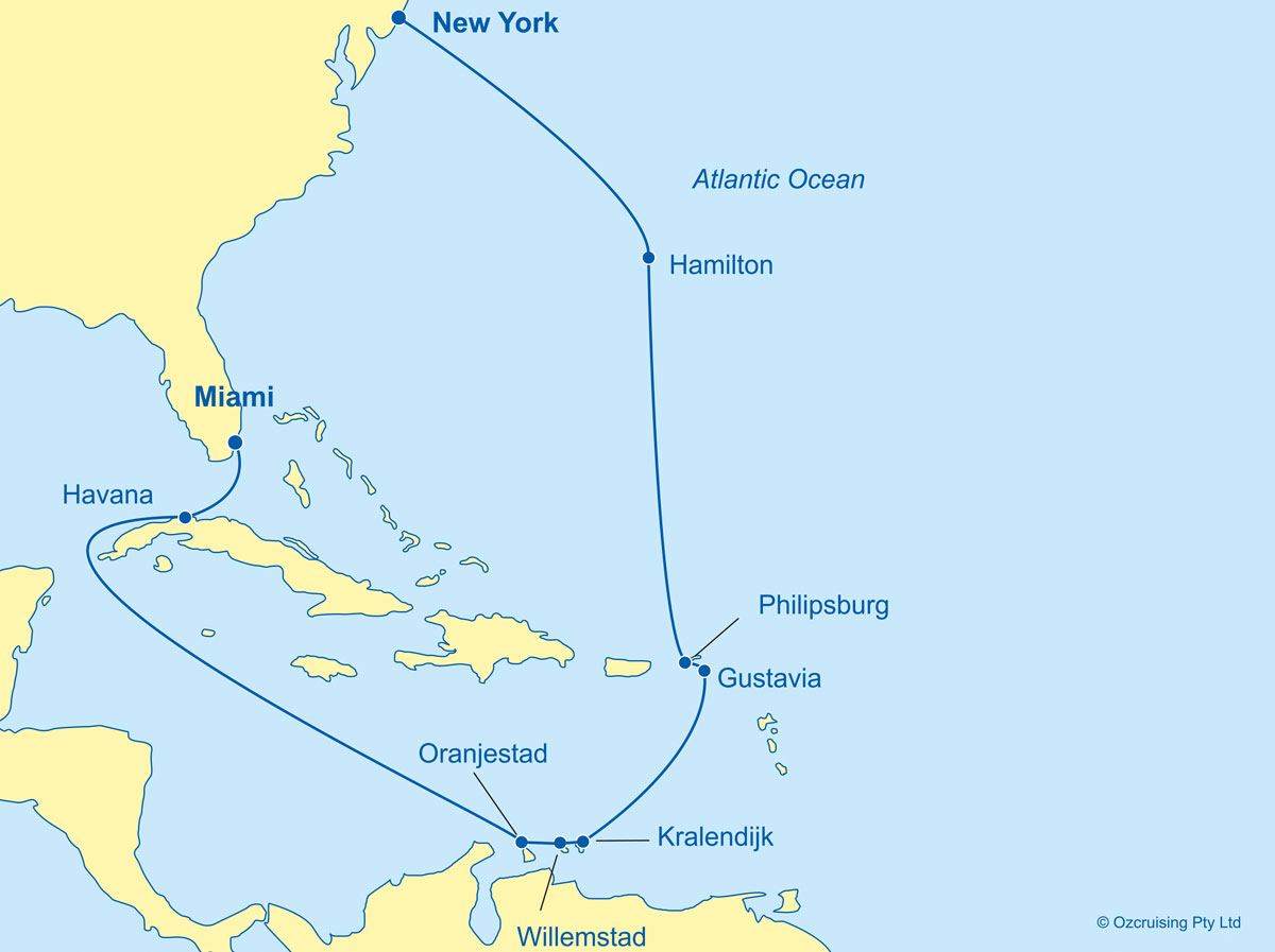 Azamara Journey Miami to New York - Ozcruising.com.au