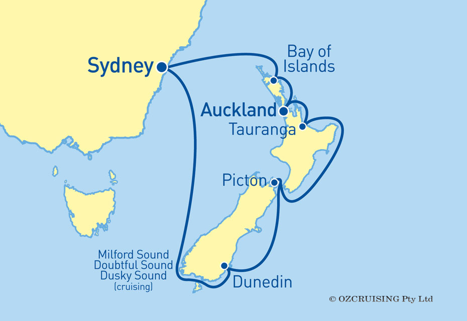 Ovation Of The Seas New Zealand - Ozcruising.com.au