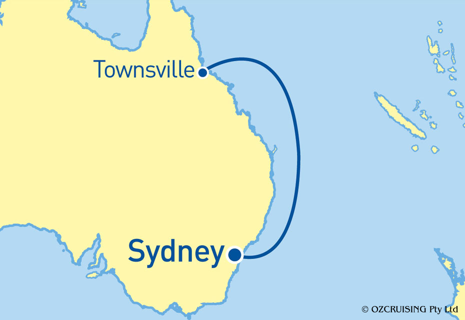 Pacific Eden Townsville to Sydney - Cruises.com.au
