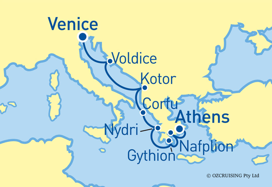 Seabourn Odyssey Adriatic & Greek Glories - Ozcruising.com.au
