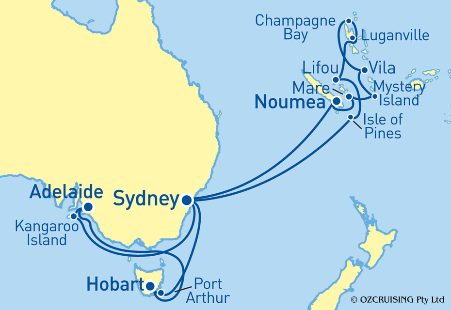 ms Noordam Tasmania and South Pacific - Cruises.com.au