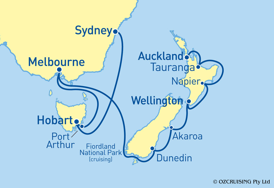 ms Noordam New Zealand and Tasmania - Cruises.com.au