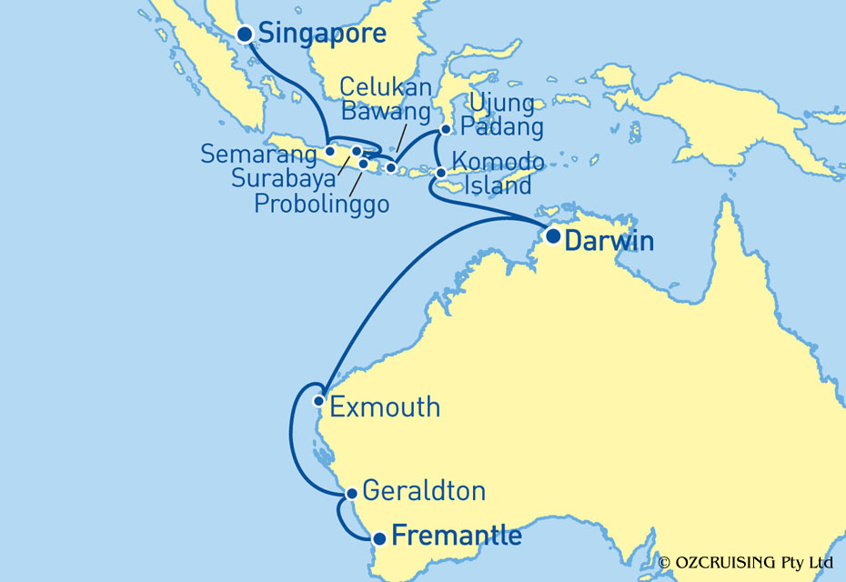 ms Maasdam Fremantle to Singapore - Ozcruising.com.au