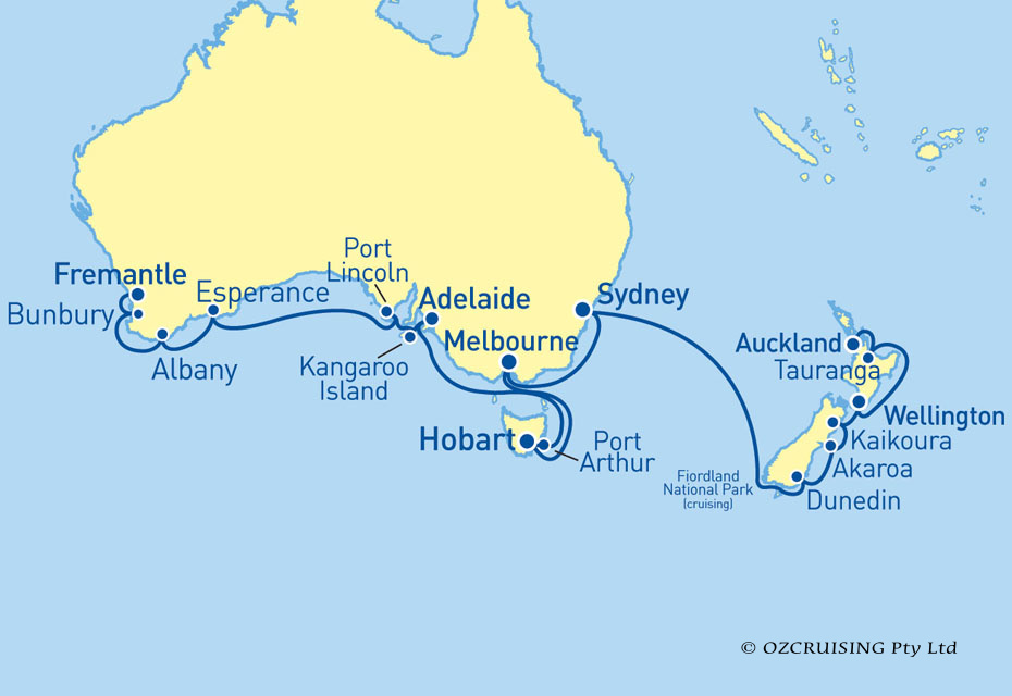 ms Maasdam Auckland to Fremantle - Ozcruising.com.au