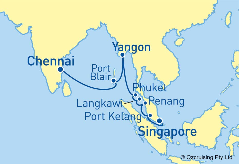 cruise chennai to singapore