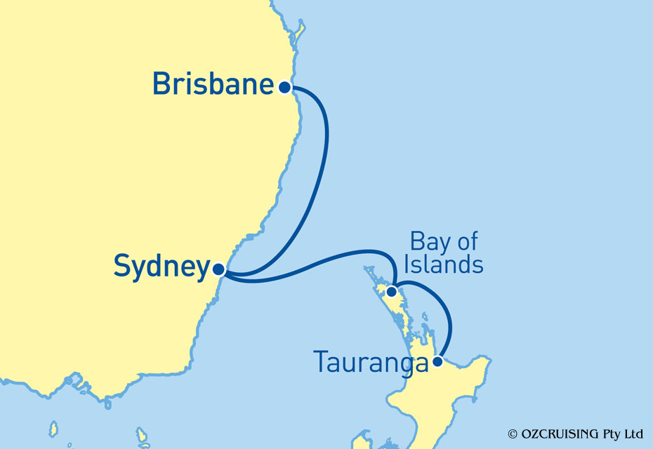 Queen Mary 2 Tauranga to Brisbane - Ozcruising.com.au