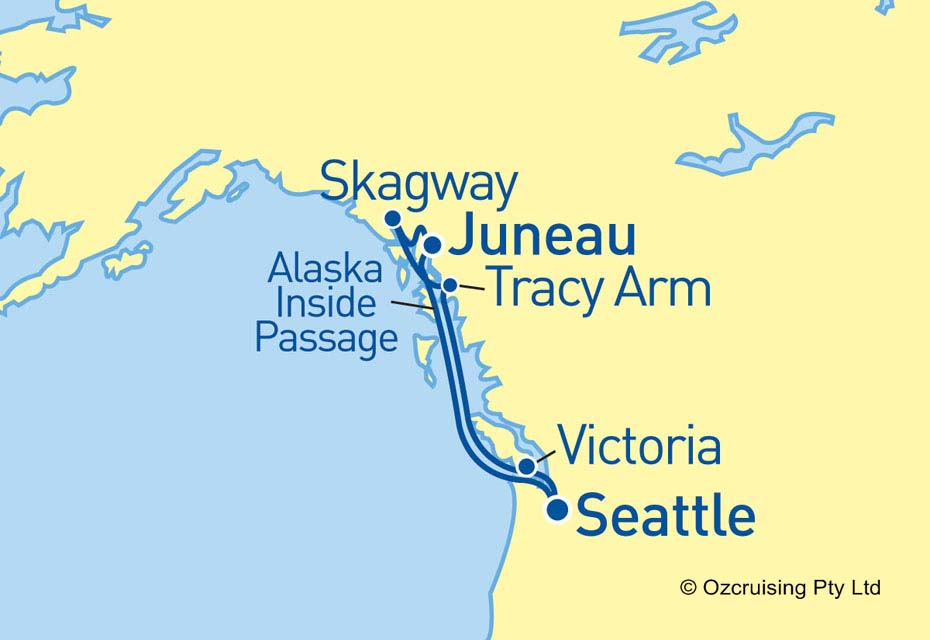 Explorer Of The Seas Alaska - Tracy Arm - Ozcruising.com.au