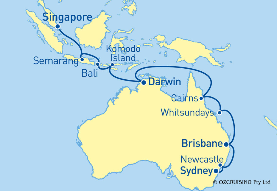 Norwegian Jewel Singapore to Sydney - Ozcruising.com.au