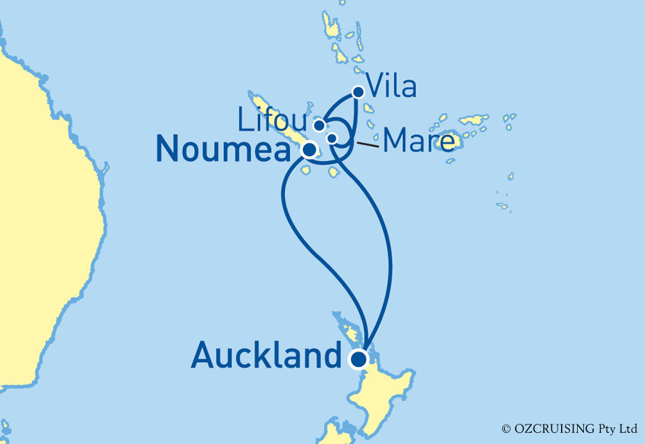 Pacific Aria South Pacific - Cruises.com.au