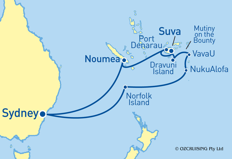 Pacific Explorer Mutiny On The Bounty - Ozcruising.com.au