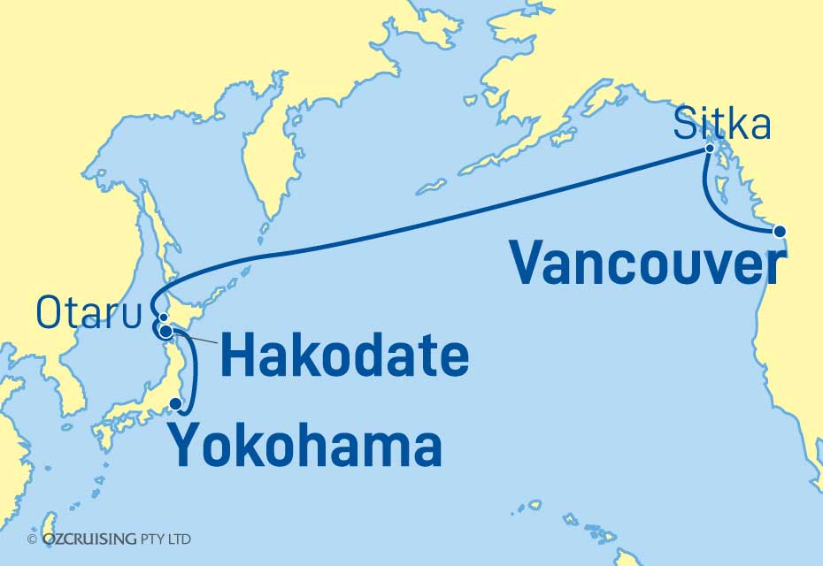 Celebrity Millennium Vancouver to Yokohama - Ozcruising.com.au