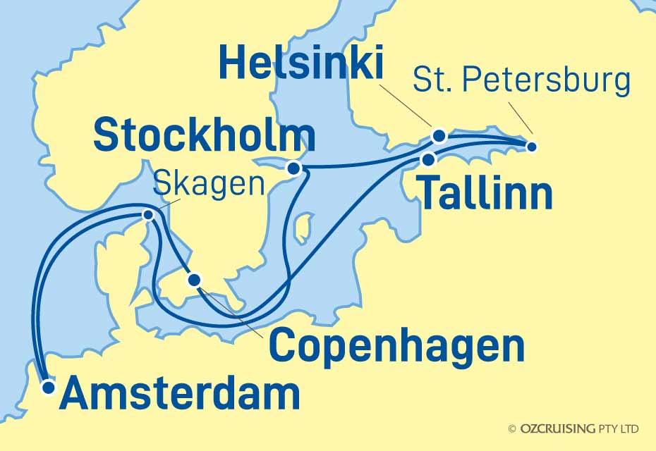 Brilliance Of The Seas Russia, Finland, Sweden and Denmark - Ozcruising.com.au