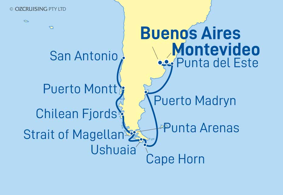 Celebrity Eclipse Buenos Aires to San Antonio - Cruises.com.au