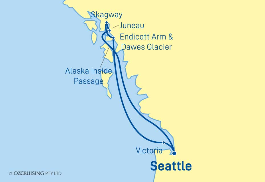 Ovation Of The Seas Alaska - Ozcruising.com.au