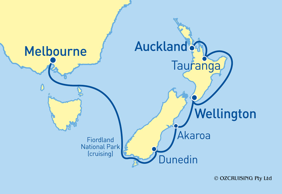 Queen Elizabeth Auckland to Melbourne - Cruises.com.au