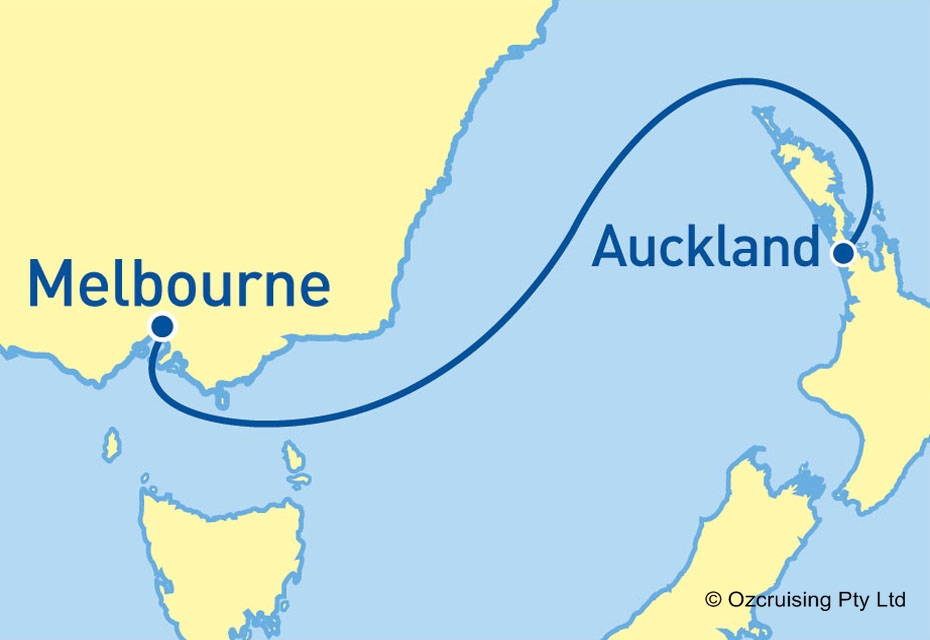 Pacific Dawn Melbourne to Auckland - Ozcruising.com.au