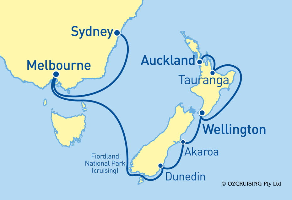 Queen Elizabeth Auckland to Sydney - Cruises.com.au