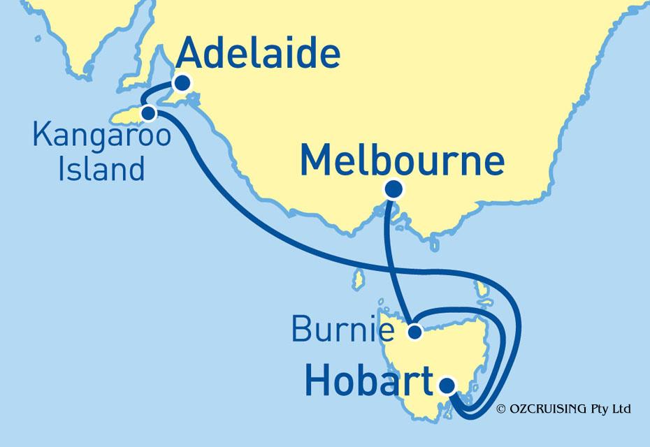 Queen Elizabeth Melbourne to Adelaide - Ozcruising.com.au
