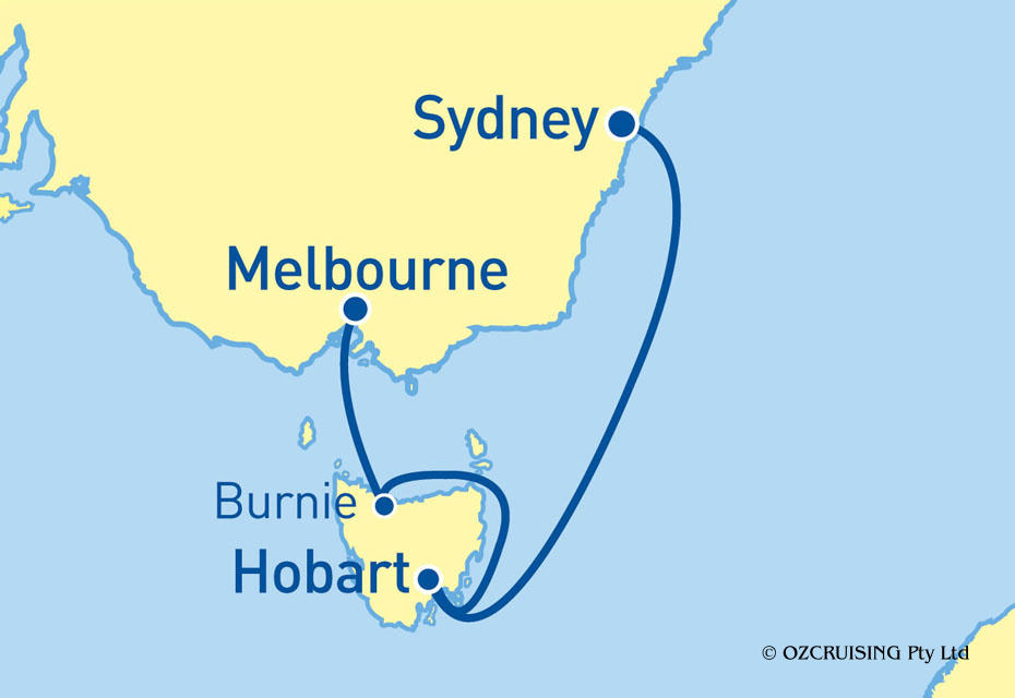 Queen Elizabeth Sydney to Melbourne - Ozcruising.com.au